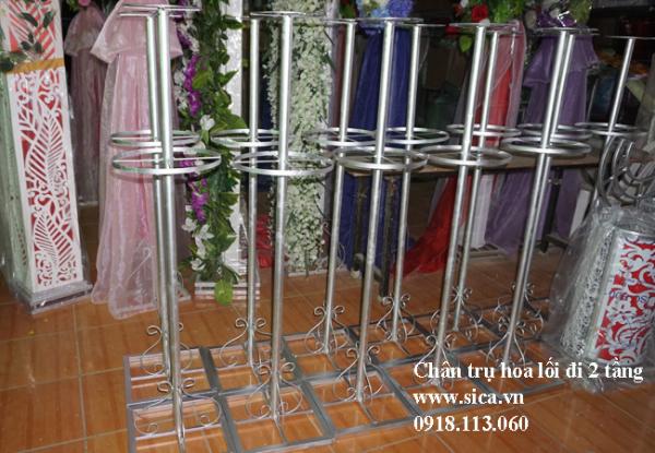 Chan trụ hoa lối đi 2 tầng chưa kết hoa