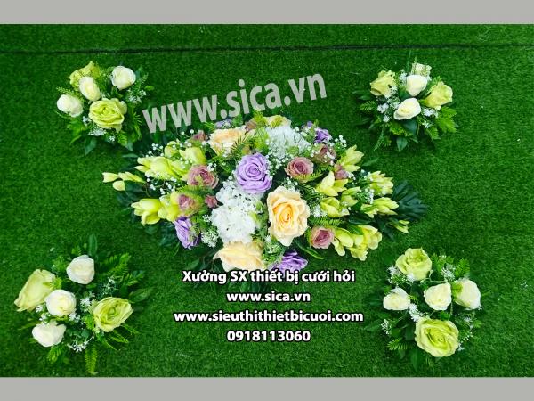 Hoa đẹp trang trí cho xe cưới