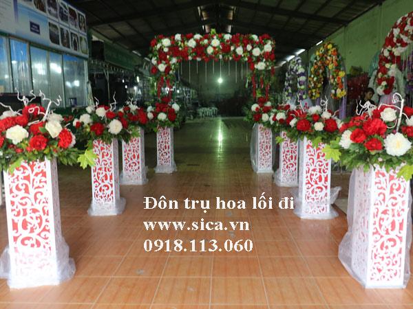 Đôn trụ hoa trang trí lối đi - foam mỹ thuật