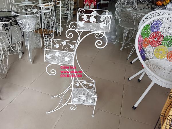 Cung cấp kệ hoa trang trí - trắng
