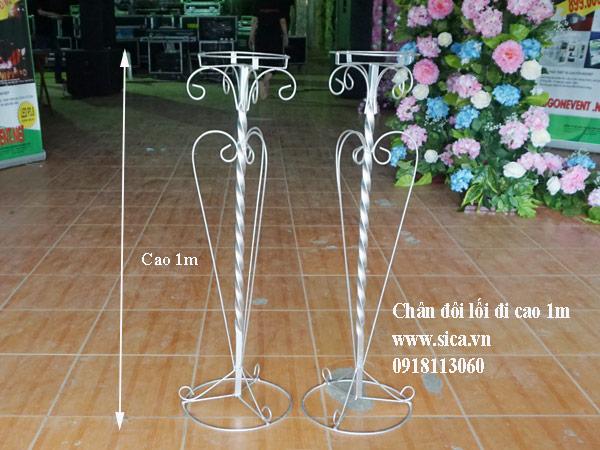 Chân trụ hoa lối đi cao 1 tầng cao 1m chưa kết hoa
