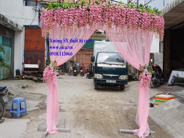 Cổng hoa tử đằng hồng phấn