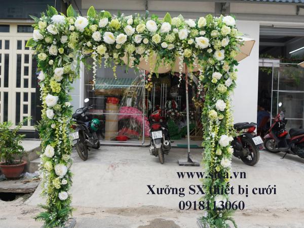 Cổng hoa cưới mới đẹp, phong cách hiện đại