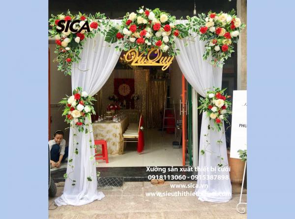 Chổ bán cổng hoa đơn giản tự nhiên đẹp
