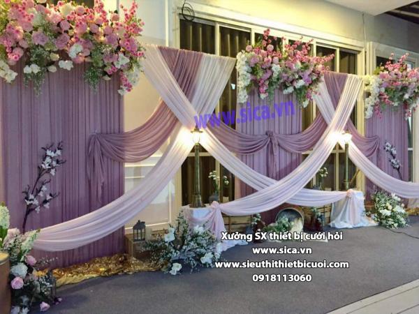 Backdground chụp hình cưới mới nhất nhà hàng