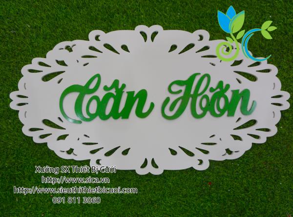 Bảng tên cho lễ tân hôn