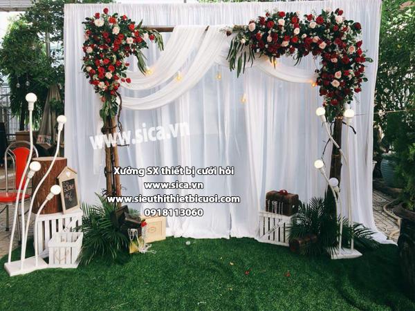 Backdground chụp hình đám cưới mới sang trọng