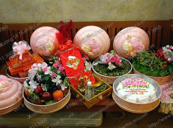 Trang trí mâm quả đẹp cho lễ cưới