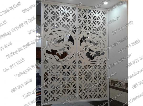 Bình phong họa tiết kiểu trung