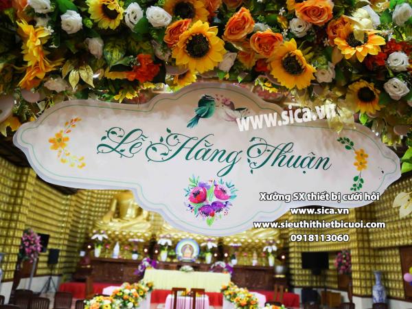 Bảng tên lễ hằng thuận đẹp