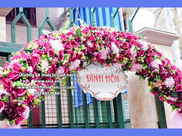 Bảng tên cô dâu chú rể đám cưới nhà hàng