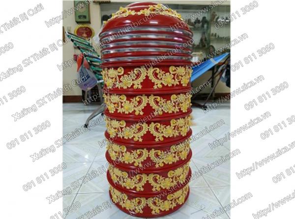 Mâm quả trang trí ren