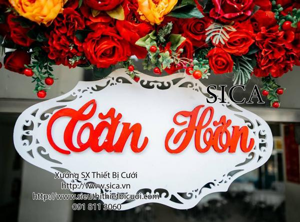 bảng tên tân hôn treo cổng hoa