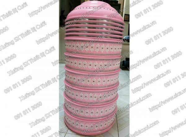 Mâm quả hồng trang trí ren