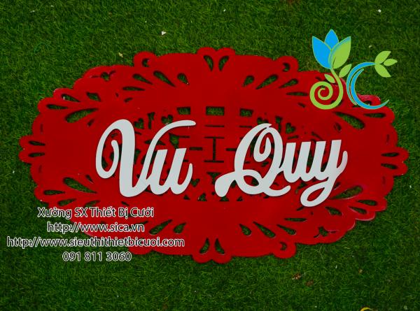 Bảng chữ vu quy đẹp cho đám cưới