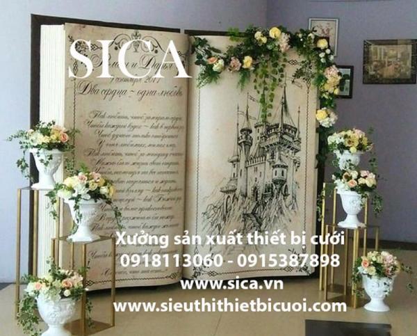 Nơi bán backdrop chụp hình cưới hoa giả