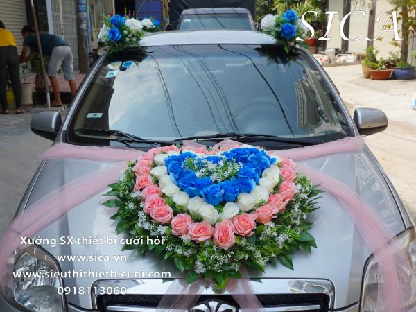 Cung cấp mua bán hoa trang trí xe cưới