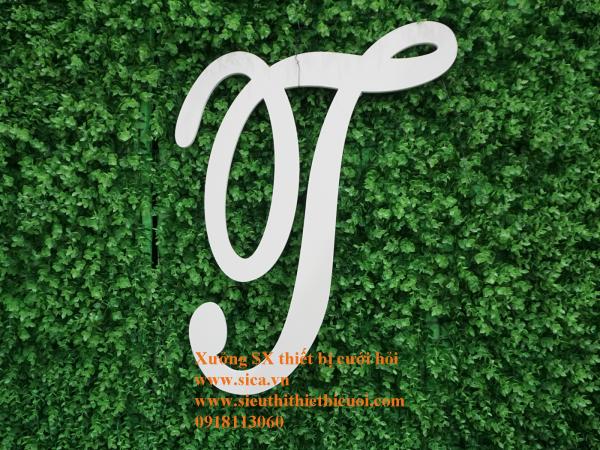 Bảng chữ cái viết tắt tên cô dâu chú rể Chữ S