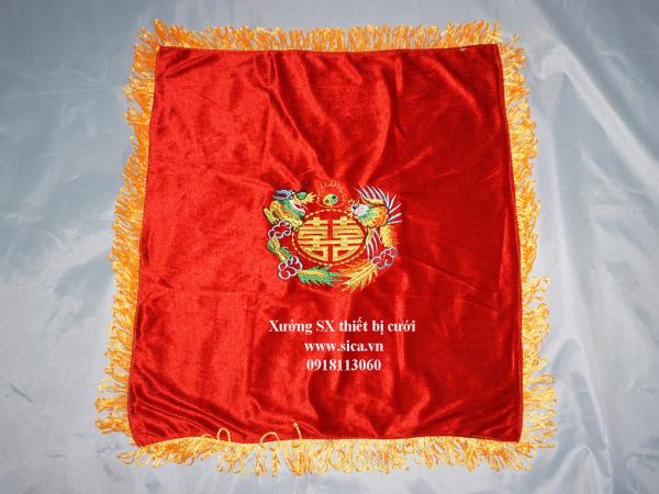 Khăn nhung phủ mâm quả đám cưới