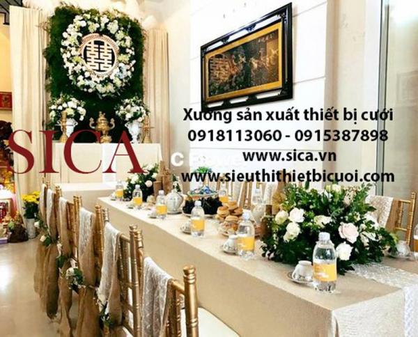 Điểm phụ kiện bàn thờ đám cưới mới nhất