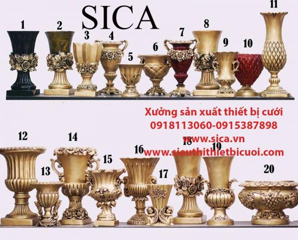 Chuyên sản xuất các mẫu bình cấm hoa composite giá rẻ