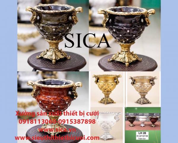 Điển bán bình cấm hoa poly cổ điển