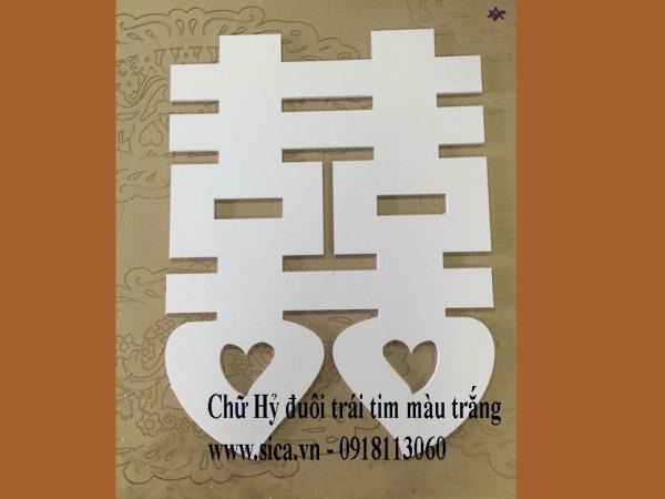 Bảng tên chữ Hỷ trang trí cưới