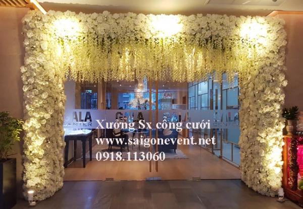 Sản xuất cổng cưới nhà hàng
