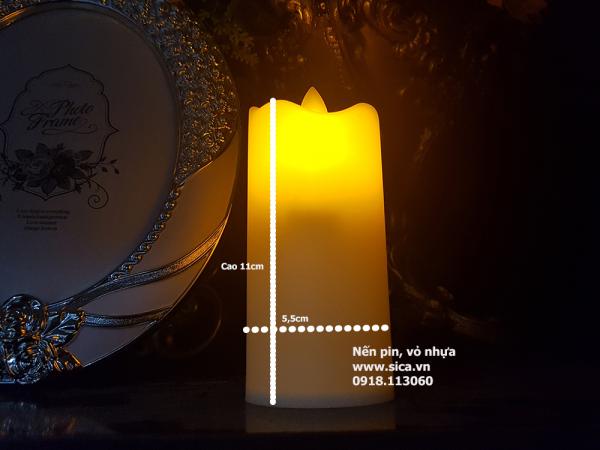 Cung cấp nến pin, vỏ nhựa cao 11cm