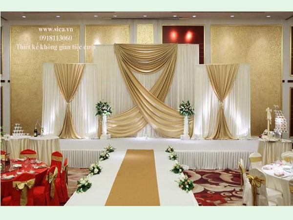 thiết kế sân khấu đám cưới chuyên nghiệp