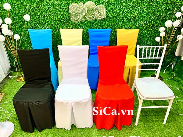 Xưởng may áo ghế tiffany sự kiện đám cưới