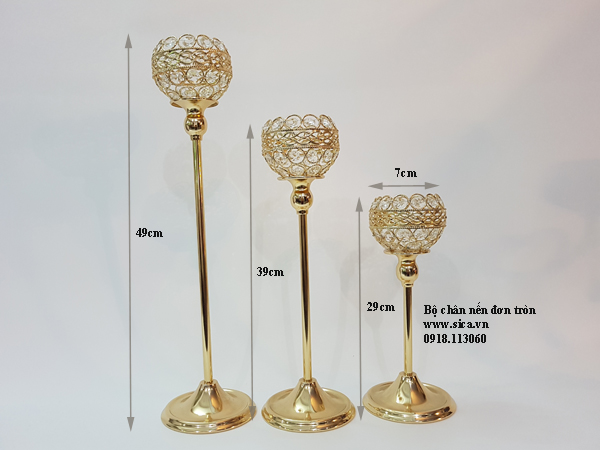 Bộ chân nến bàn tiệc