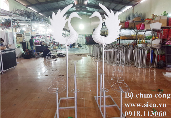 Bộ cổng cưới chim công 