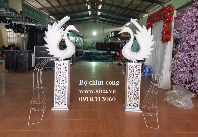 Bộ cổng chim công chưa kết hoa 