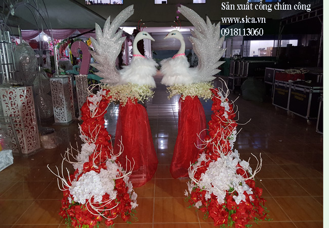 Bộ cổng cưới chim công