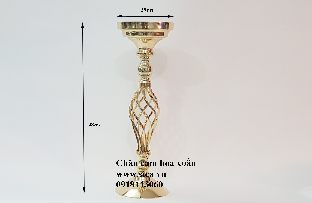 bán chân cắm hoa đẹp xoắn 