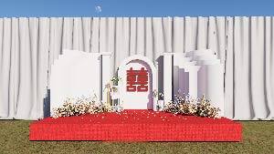 demo 3D wedding stage