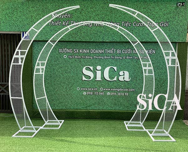  bộ khung sườn cổng hoa cưới kết hoa tươi
