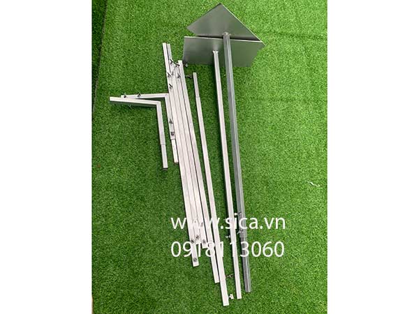 Khung treo rèm tăng giảm chiều cao chiều ngang