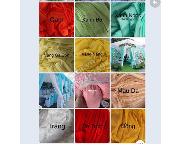 Vải voan kim tuyến 