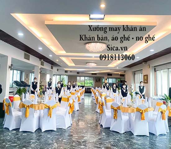 Xưởng may nơ ghế phi lụa cao cấp 